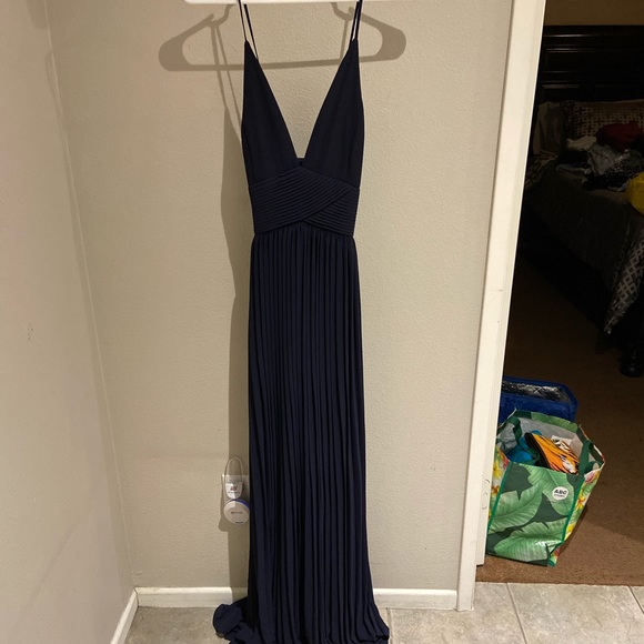 navy blue winter formal dresses